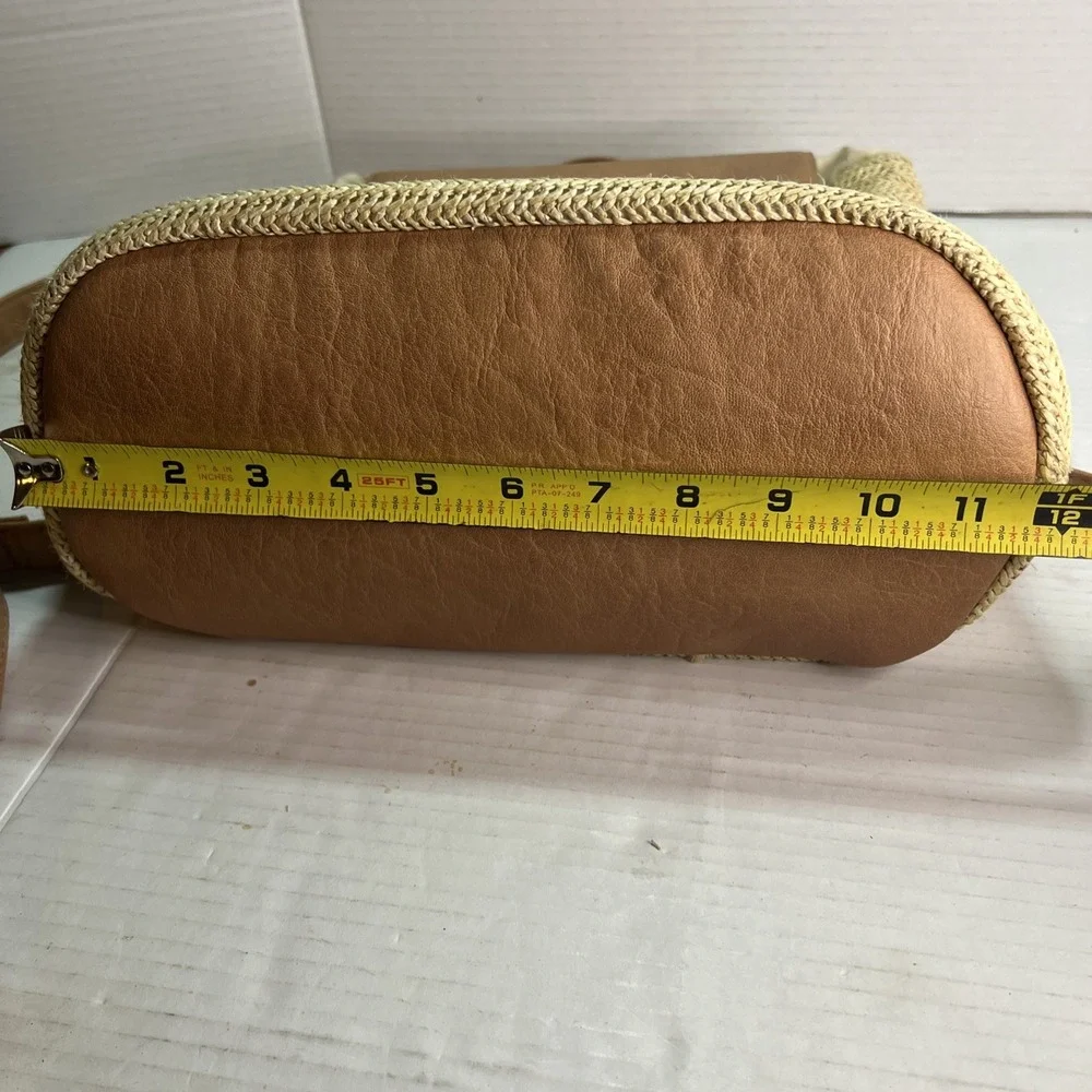 Roxy‎ Party Waves Backpack Purse Woven Organic Tan Cream